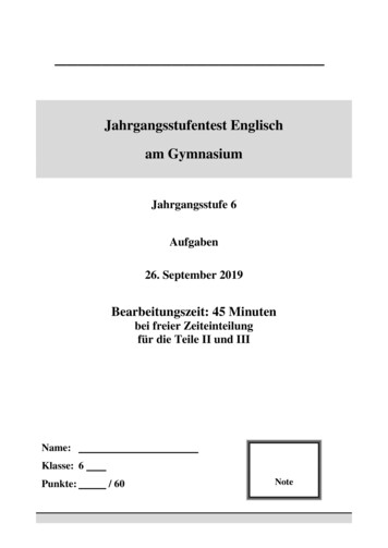 DT 2000 – Textvorlage - Bayern