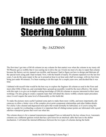 Inside The GM Tilt Steering Column - Crankshaft Coalition Wiki