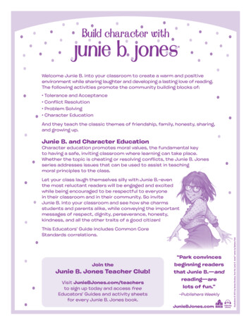 Junie B. And Character Education - Junie B. Jones