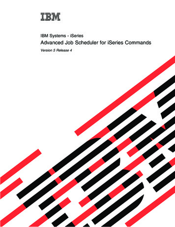 IBM Systems - ISeries: Advanced Job Scheduler For ISeries Commands