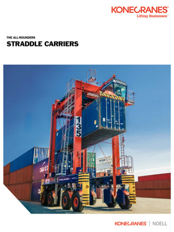 THE ALL-ROUNDERS STRADDLE CARRIERS - Konecranes