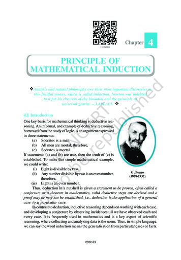 Principle Of Mathematical Induction - Ncert