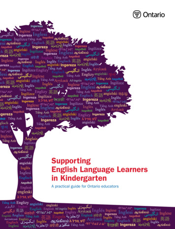 Supporting English Language Learners In Kindergarten