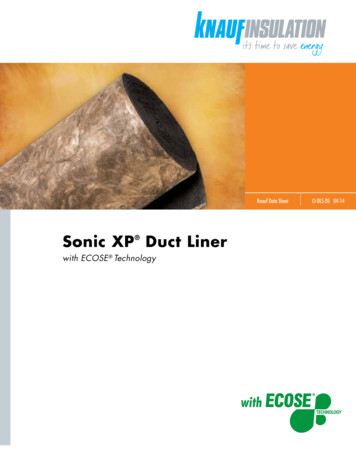 Sonic XP Duct Liner - FabSrv