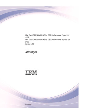 OMEGAMON XE For DB2 PE & PM: Messages - IBM