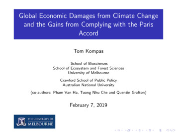 Global Economic Damages From Climate Change And The Gains From .