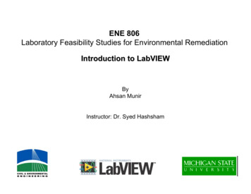 Introduction To Labview - Michigan State University