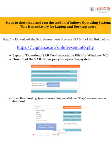 Steps To And Run The Tool On Windows Operating System. This Is .
