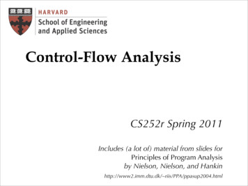 Control-Flow Analysis - Harvard University
