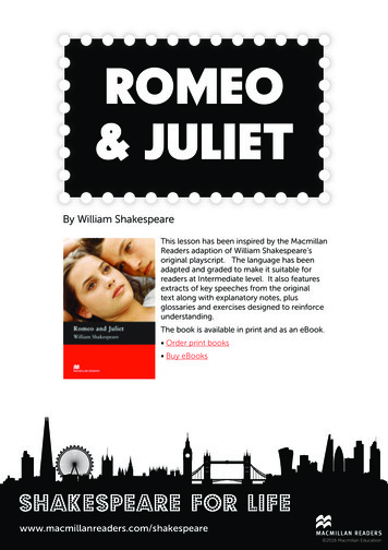 Romeo & Juliet - Macmillan Education