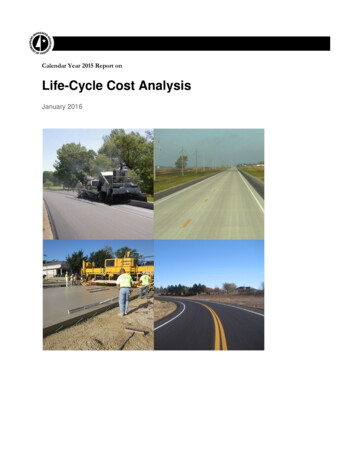 Life-Cycle Cost Analysis