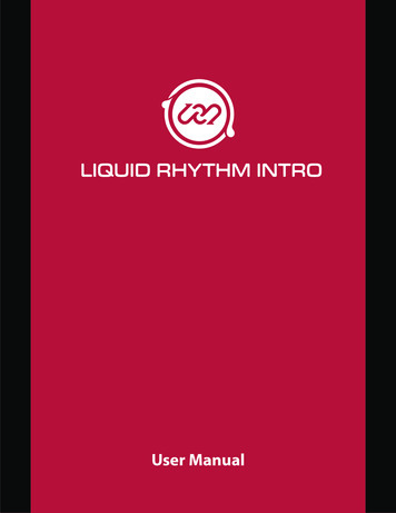 Liquid Rhythm Intro User Manual - WaveDNA 