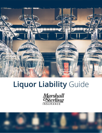 Liquor Liability Guide (2) - Marshall & Sterling