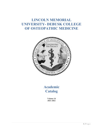 Lincoln Memorial University- Debusk College Of Osteopathic Medicine