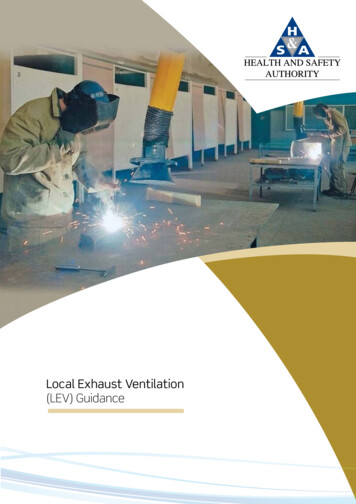 Local Exhaust Ventilation (LEV) Guidance - Health And Safety Authority