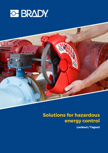 Solutions For Hazardous Energy Control