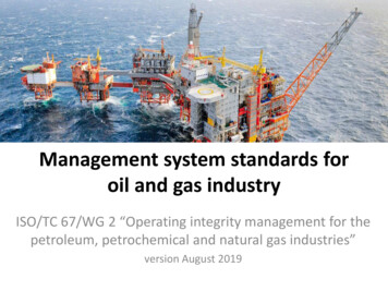 Management System Standards For Oil And Gas Industry - ISO
