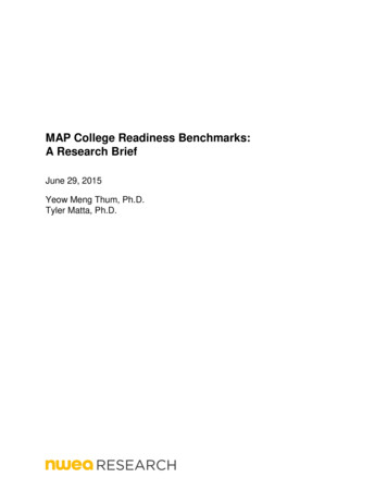 MAP College Readiness Benchmarks: A Research Brief - NWEA