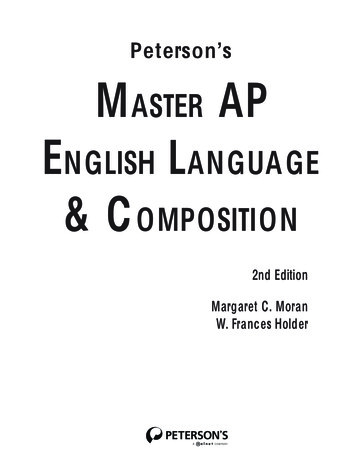 Peterson's MASTER A ENGLISH LANGUAGE COMPOSITION