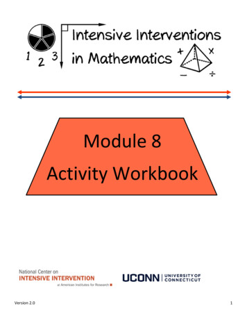 Math Module 8 Workbook - Intensive Intervention