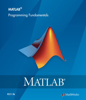 MATLAB Programming Fundamentals - Spbu.ru