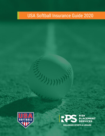 USA Softball Insurance Guide 2020 - RPS Bollinger