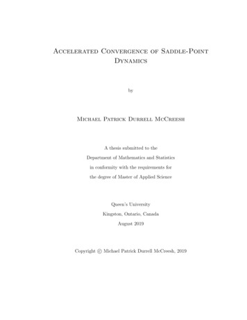 Accelerated Convergence Of Saddle-Point Dynamics