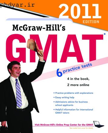 McGraw-Hill's GMAT, 2011 Edition - پی اچ دی یار