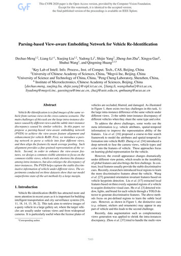 Parsing-Based View-Aware Embedding Network For Vehicle Re-Identification