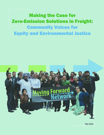 Making The Case For Zero-Emission Solutions In Freight: Community .
