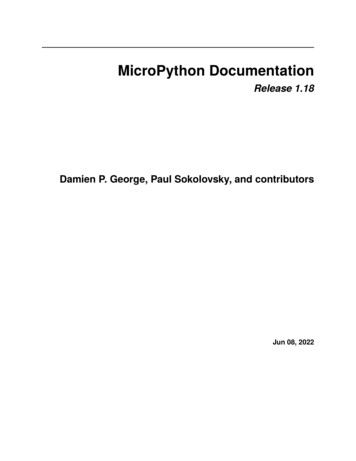 MicroPython Documentation