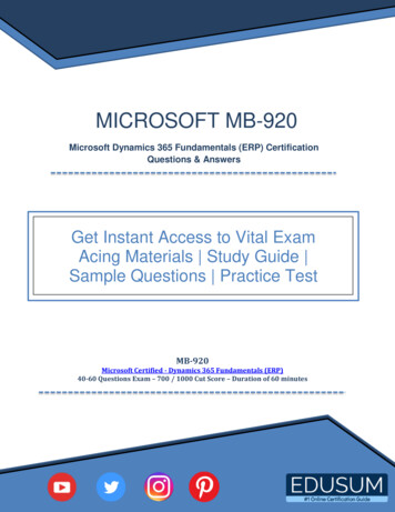 Microsoft MB-920 - Isecprep 