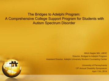 The Bridges To Adelphi Program: A Comprehensive . - Weingarten Center