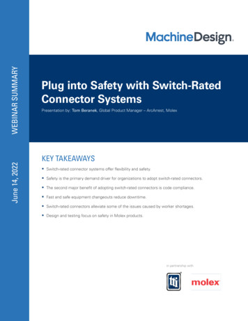 Molex Switch-Rated Connectors Webinar Summary