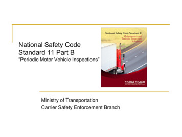 National Safety Code Standard 11 Part B - Ontruck