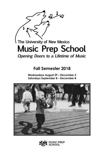 Fall Semester 2018 - University Of New Mexico