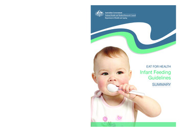 Infant Feeding Guidelines - Eat For Health
