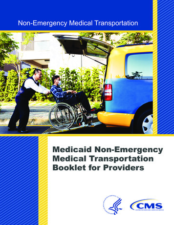 Non-Emergency Medical Transportation - CMS