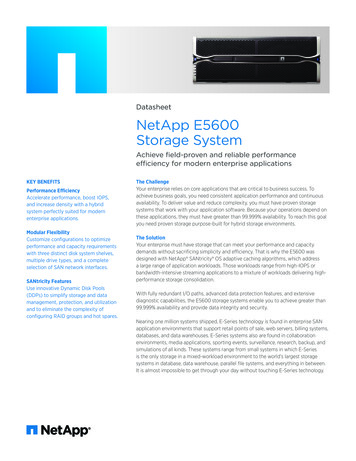 Datasheet NetApp E5600 Storage System - SANDataWorks 