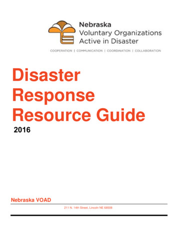 Disaster Response Resource Guide - Nema.nebraska.gov