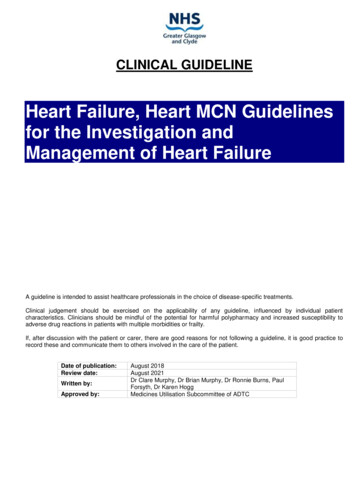 NHSGGC Primary Care Guidelines For The Investigation And Management Of