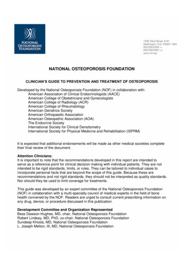 National Osteoporosis Foundation - Natap - Hiv