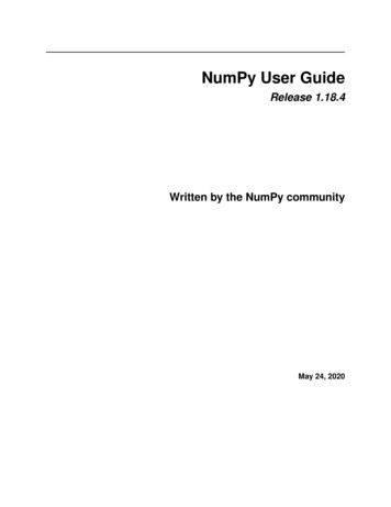 NumPy User Guide
