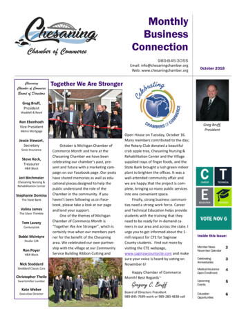 Monthly Business Connection - Chesaning Chamber Of Commerce