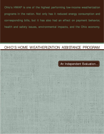 OHIO'S HOME WEATHERIZATION ASSISTANCE PROGRAM - HHS.gov