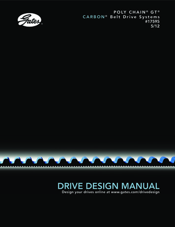 DRIVE DESIGN MANUAL - Gates