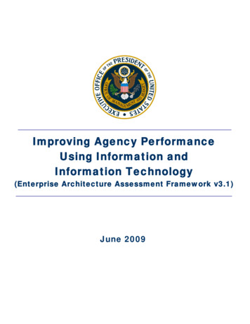 Improving Agency Performance Using Information And . - Whitehouse.gov