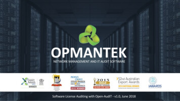 Opmantek - Software License Auditing V1