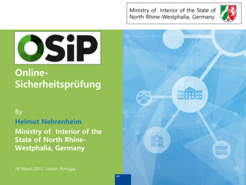 Ministry Of Interior Of The State Of North Rhine-Westphalia . - Joinup