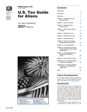 2021 Publication 519 - IRS Tax Forms